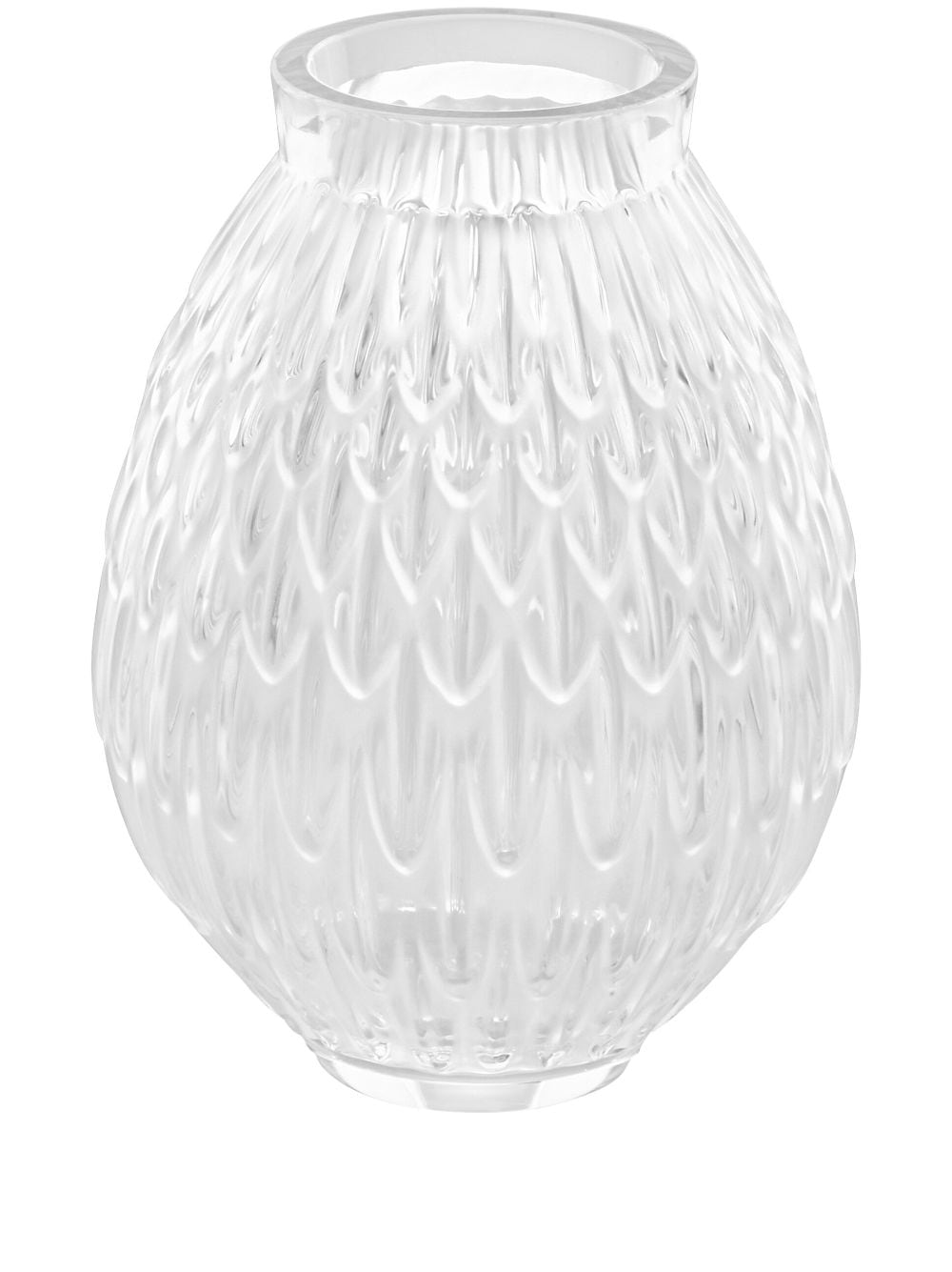 Lalique Plumes small crystal vase (14,7cm) - White von Lalique