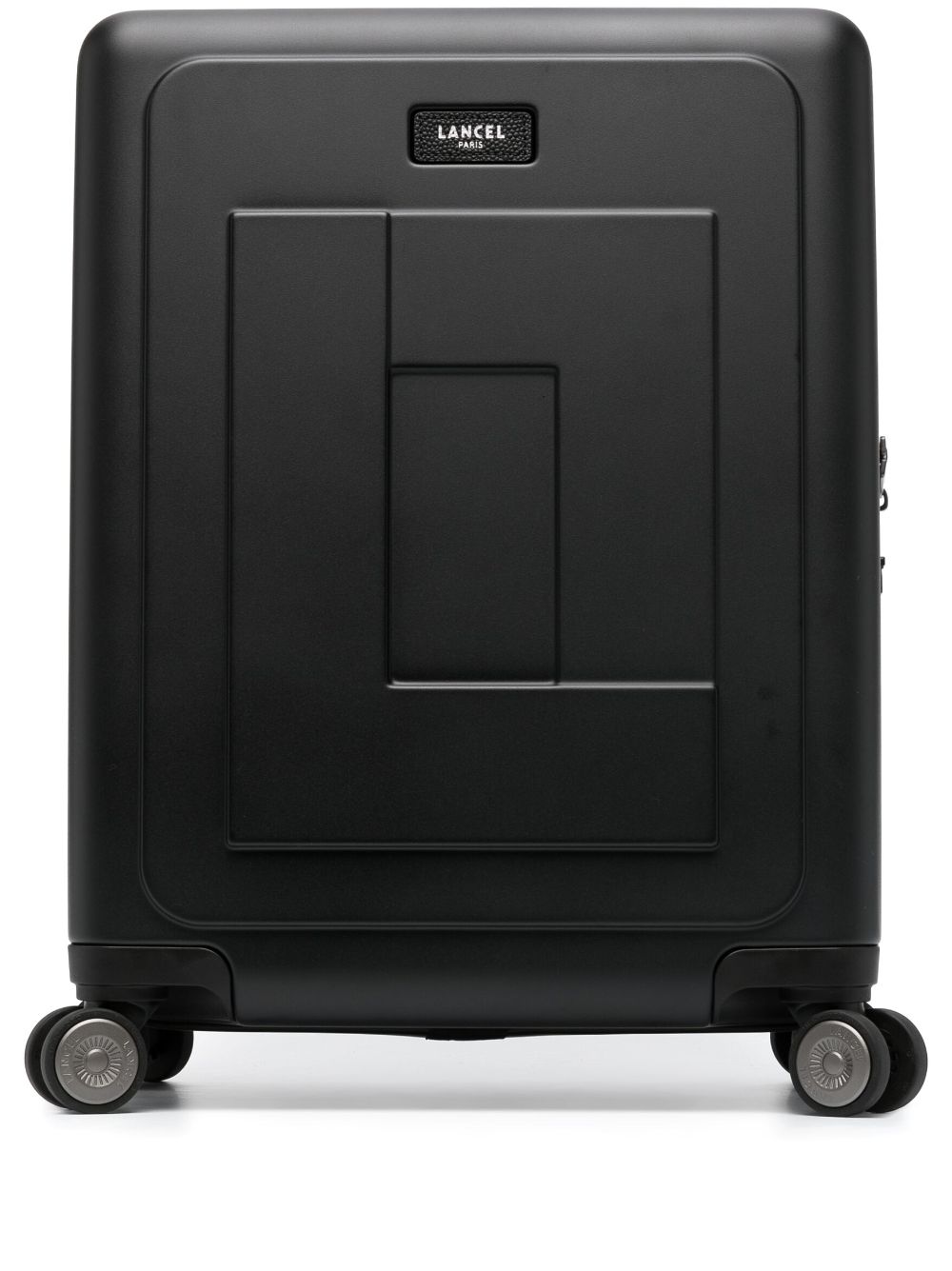 Lancel logo-patch leather luggage - Black von Lancel