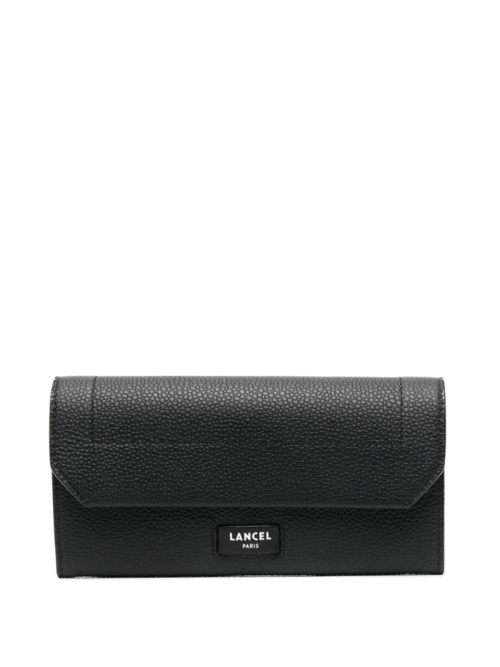 Lancel logo-patch leather wallet - Black von Lancel