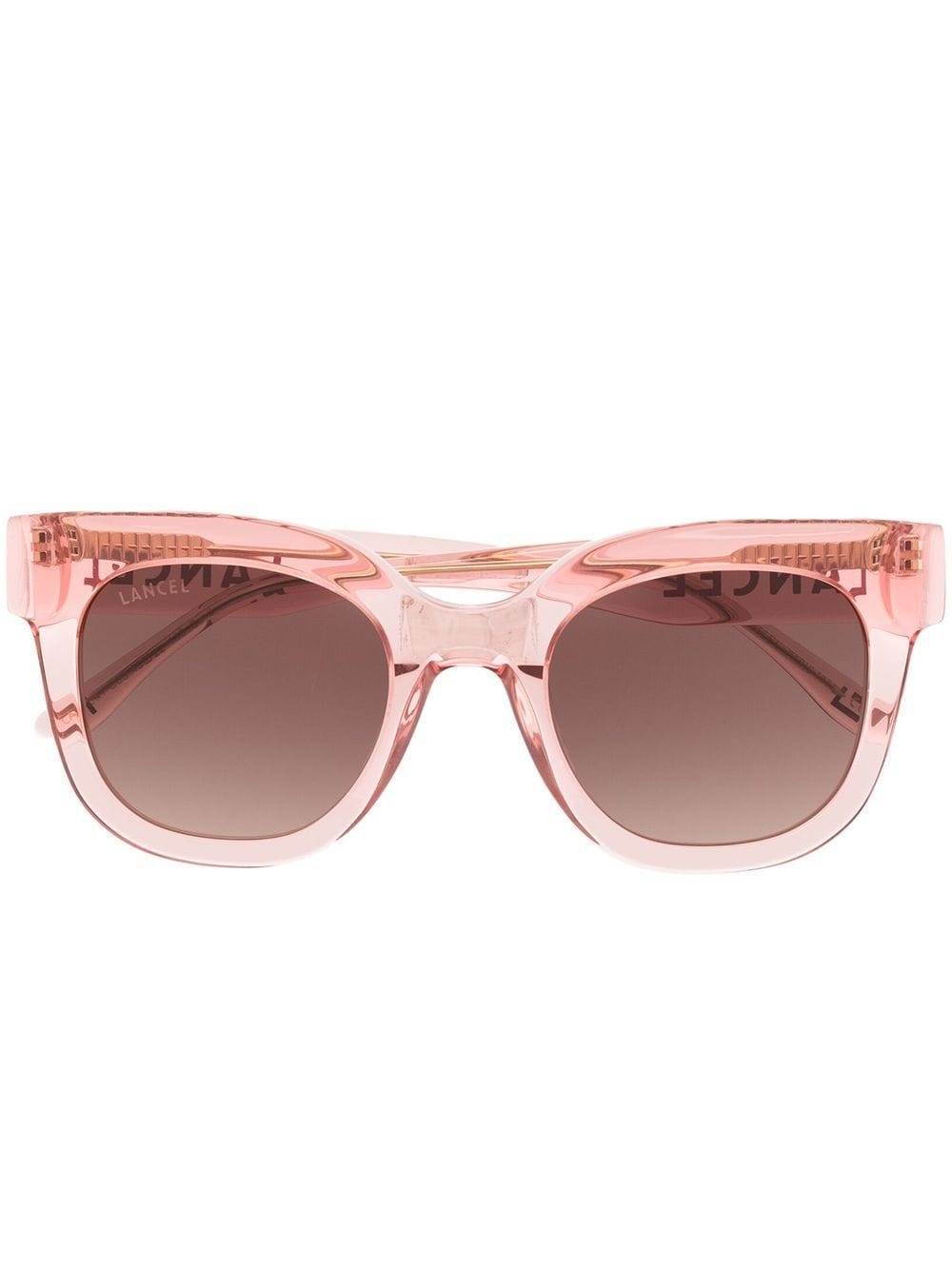 Lancel logo-print tinted sunglasses - Pink von Lancel