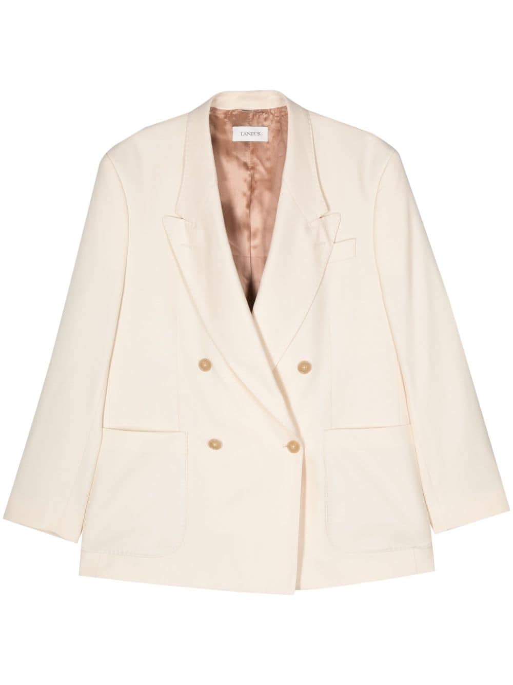 Laneus double-breasted blazer - Neutrals von Laneus