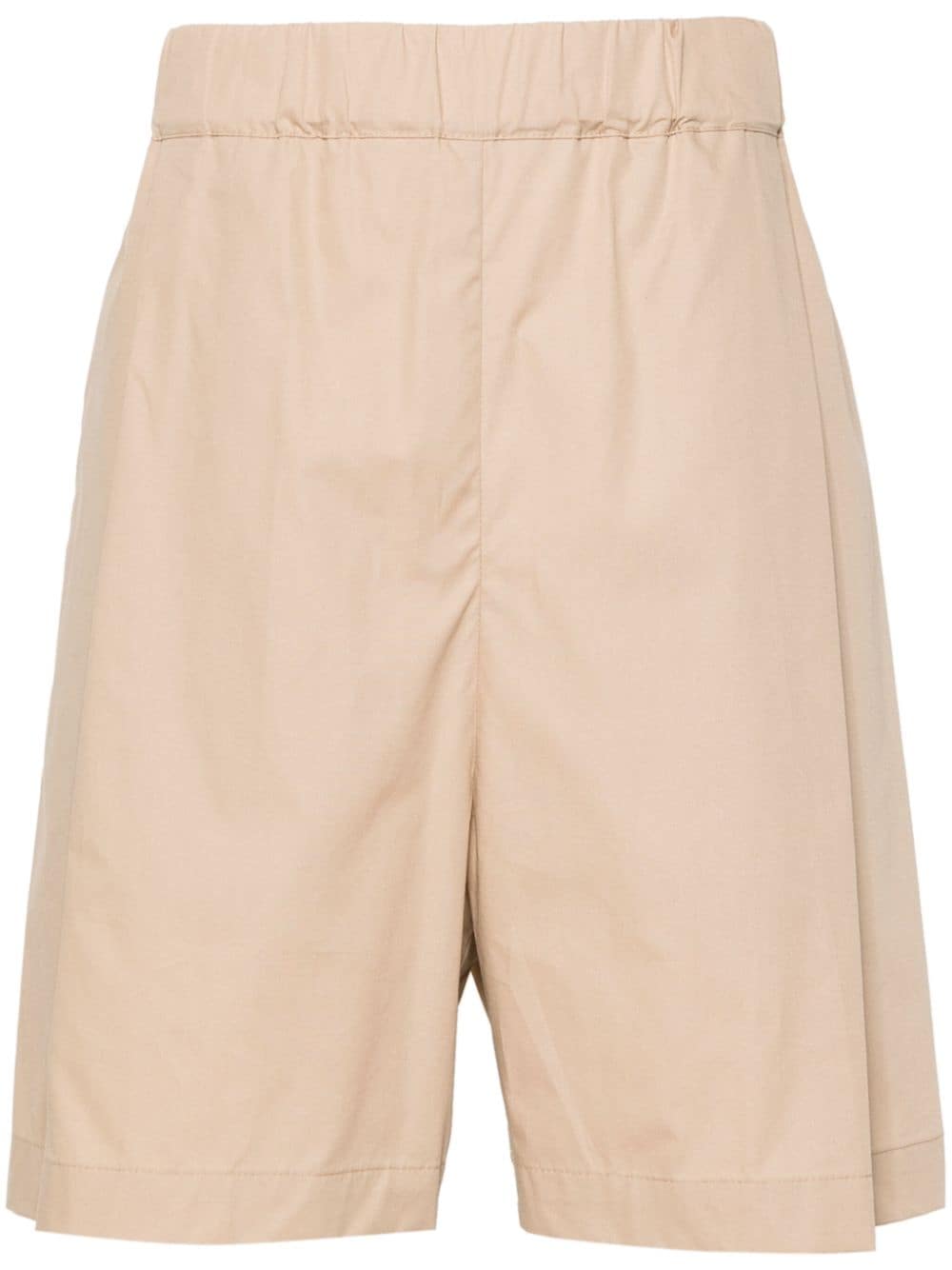 Laneus elasticated-waist cotton shorts - Neutrals von Laneus