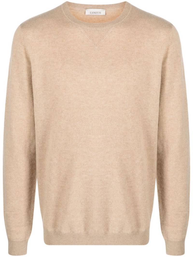 Laneus fine-knit cashmere jumper - Neutrals von Laneus