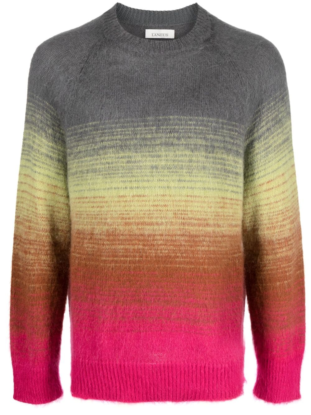 Laneus gradient-effect textured jumper - Grey von Laneus