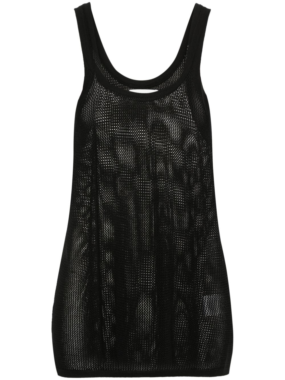 Laneus open-knit tank top - Black von Laneus