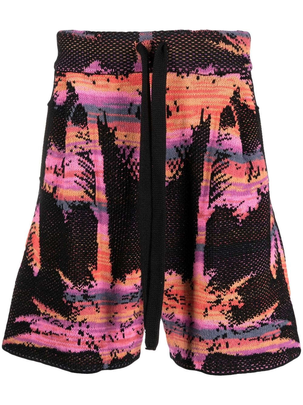 Laneus printed bermuda shorts - Black von Laneus