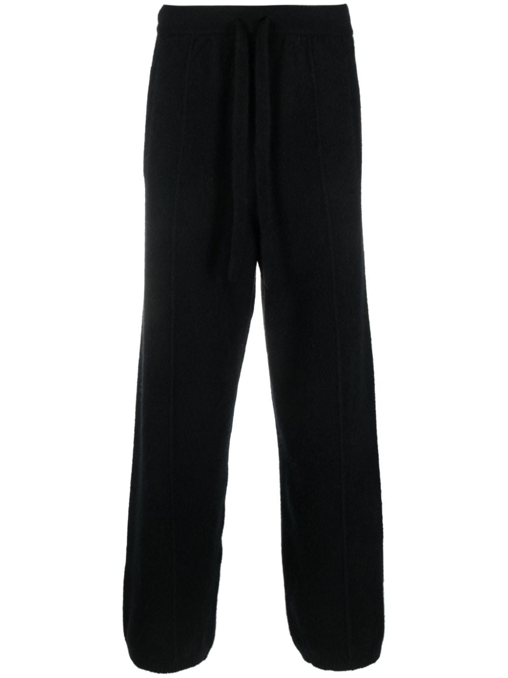 Laneus straight-leg knitted trousers - Black von Laneus