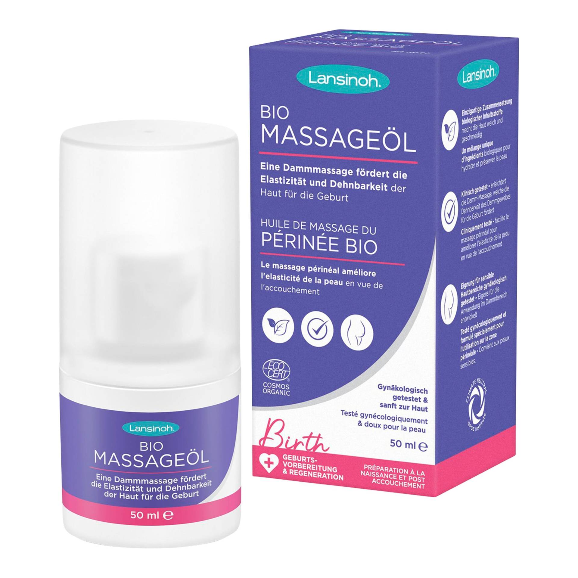 BIO Damm-Massageöl 50ml BIO Damm-Massageöl 50ml von Lansinoh