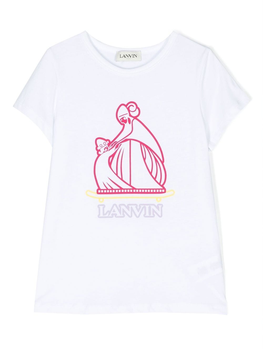 Lanvin Enfant Mother & Child print T-shirt - White von Lanvin Enfant