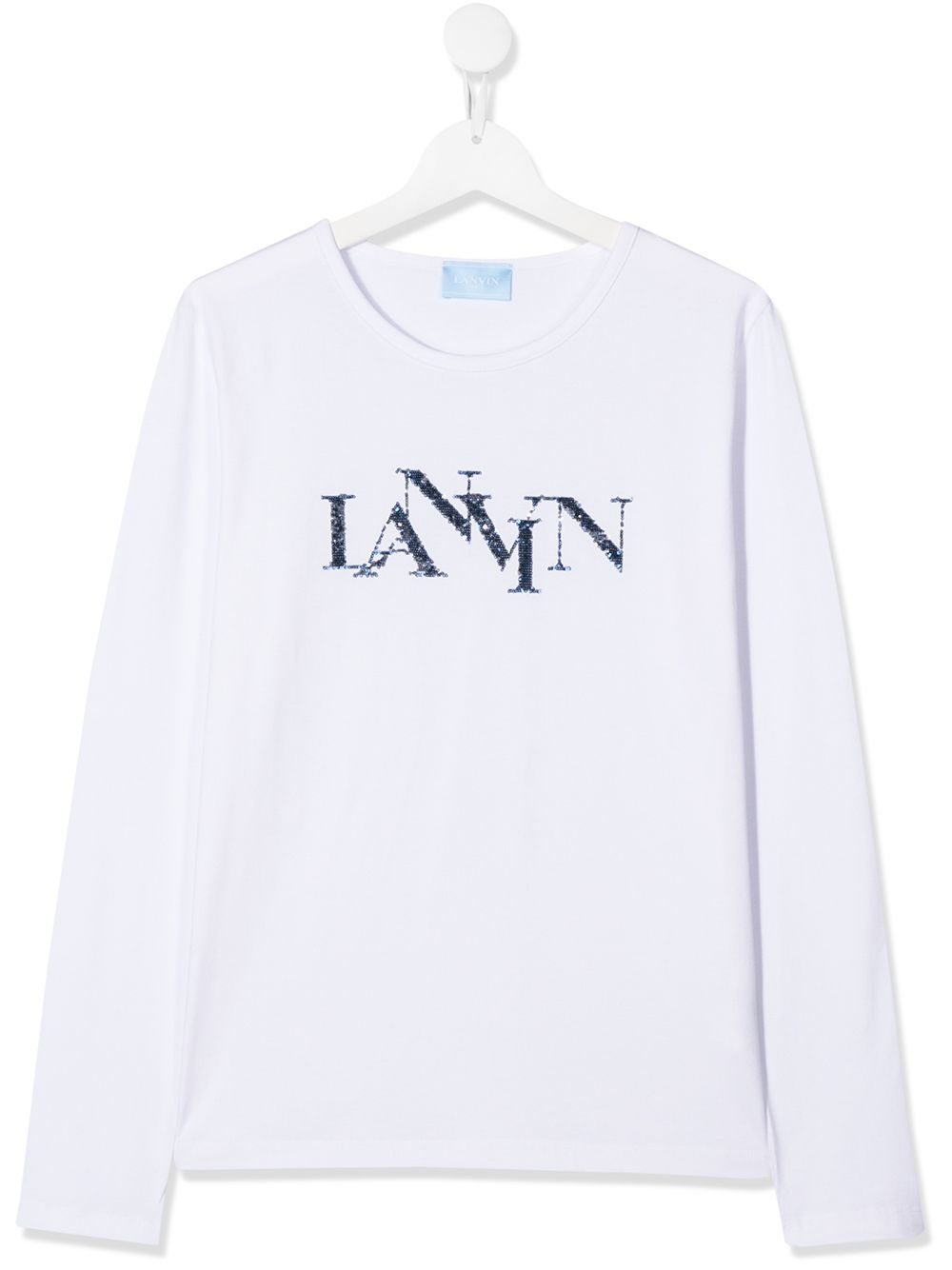 Lanvin Enfant TEEN sequin logo T-shirt - White von Lanvin Enfant