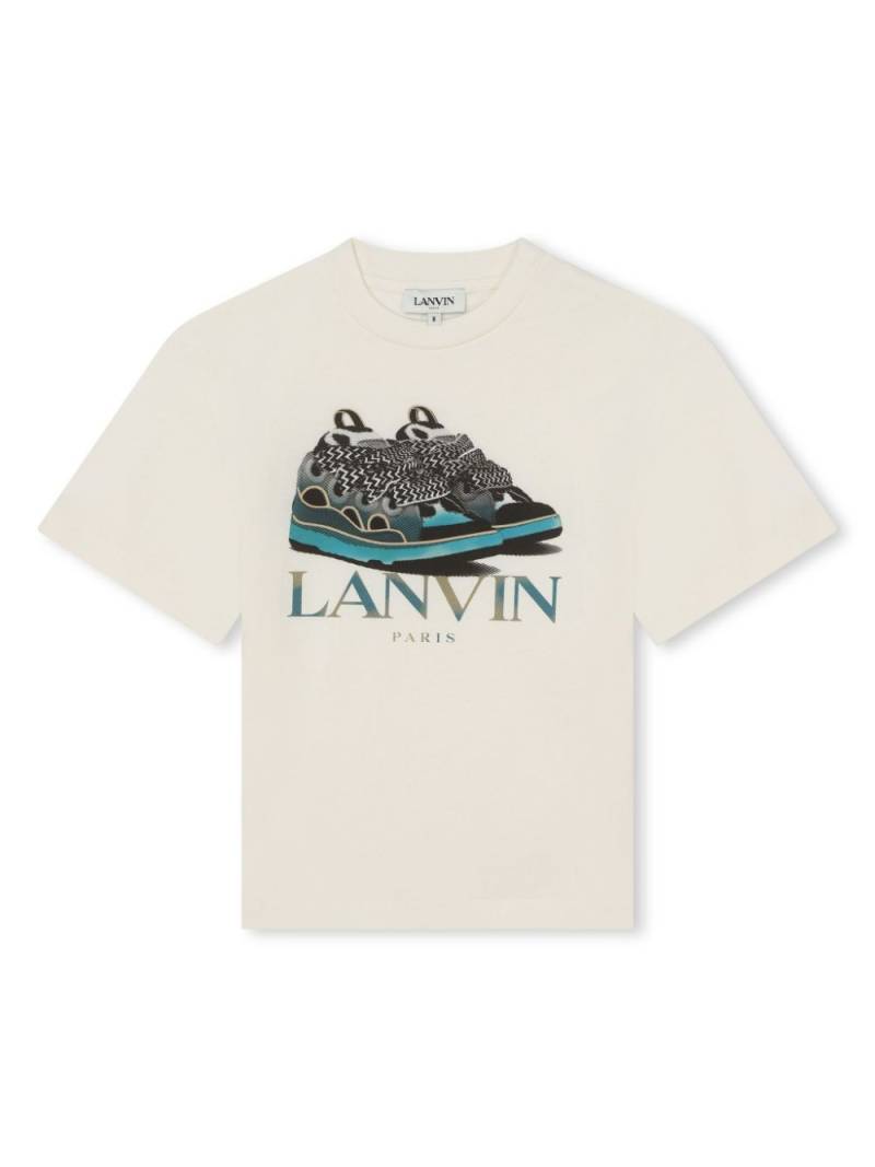 Lanvin Enfant graphic-print cotton T-shirt - Neutrals von Lanvin Enfant
