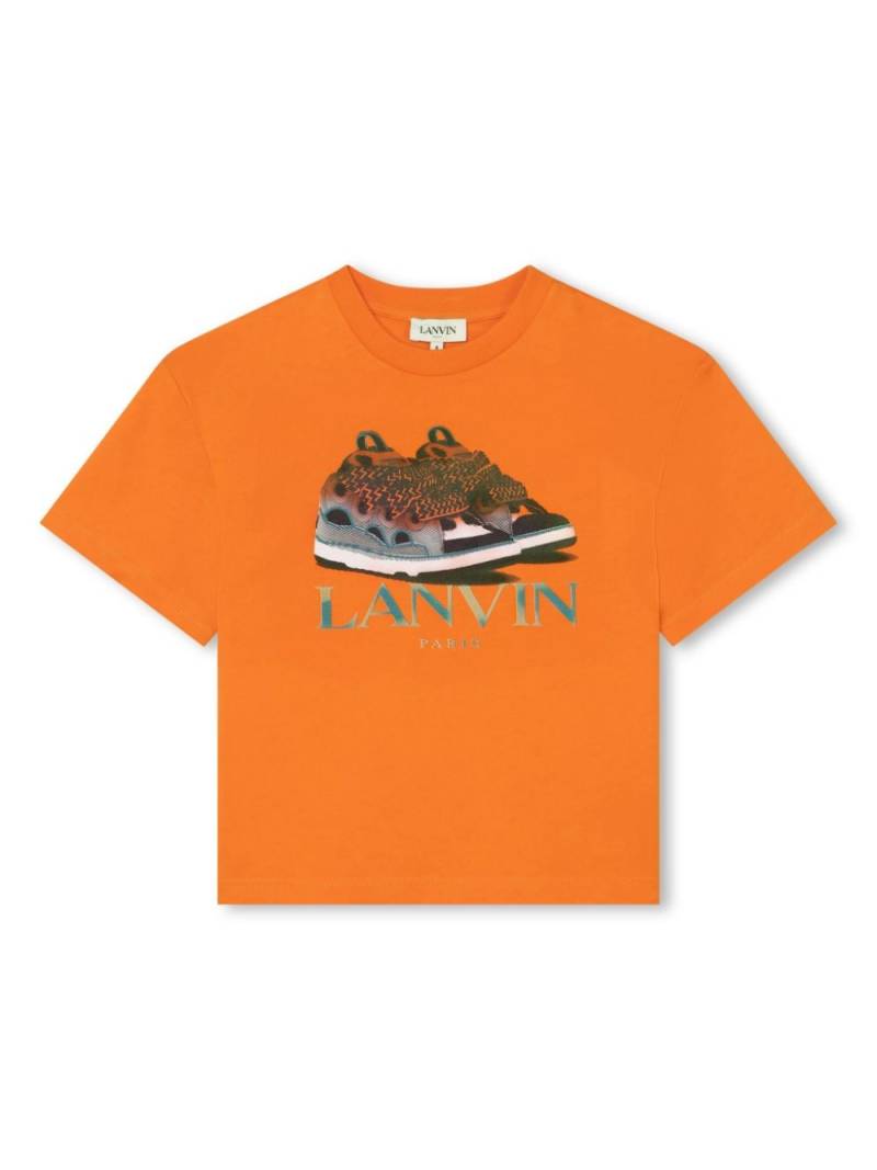 Lanvin Enfant graphic-print cotton T-shirt - Orange von Lanvin Enfant