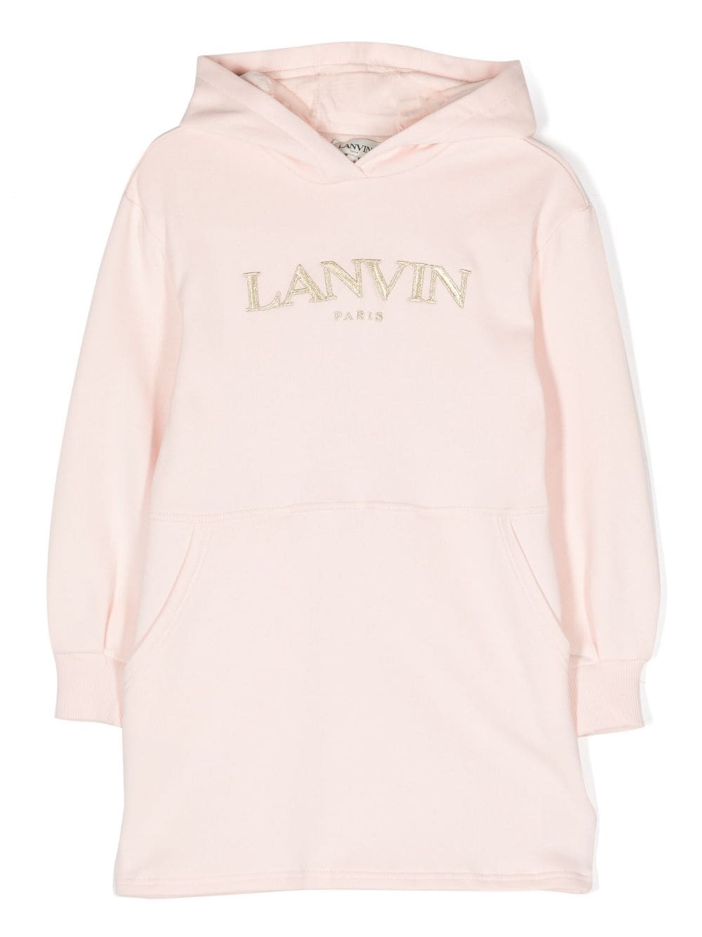 Lanvin Enfant logo-appliqué hooded dress - Pink von Lanvin Enfant