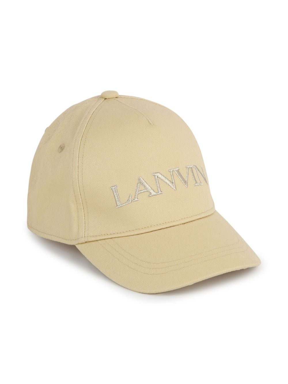 Lanvin Enfant logo-embroidered cotton cap - Neutrals von Lanvin Enfant