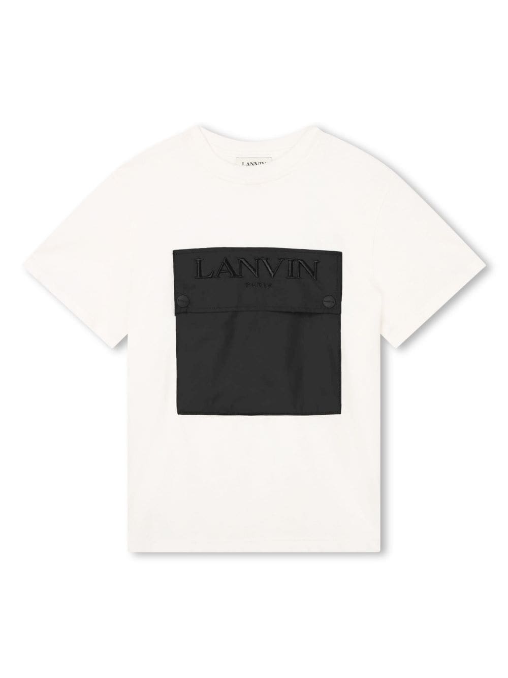 Lanvin Enfant logo-embroidered organic cotton T-shirt - White von Lanvin Enfant