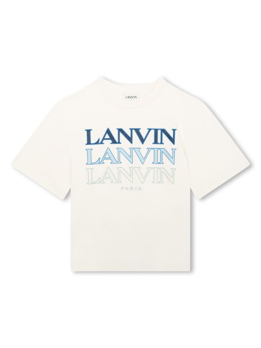 Lanvin Enfant logo-print cotton T-shirt - Neutrals von Lanvin Enfant