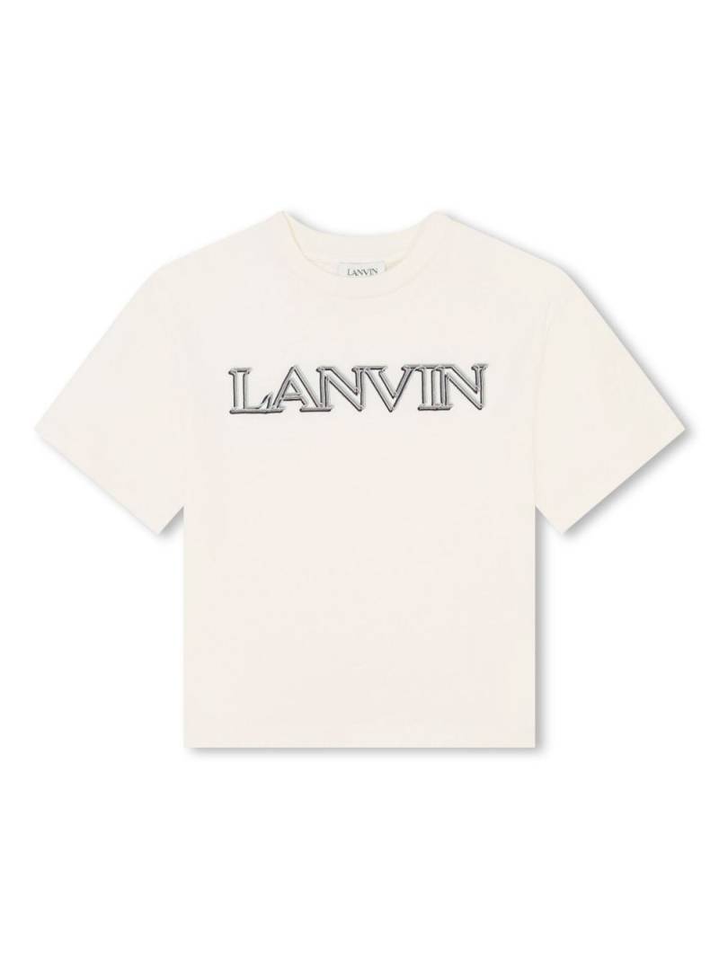 Lanvin Enfant logo-print cotton T-shirt - Yellow von Lanvin Enfant