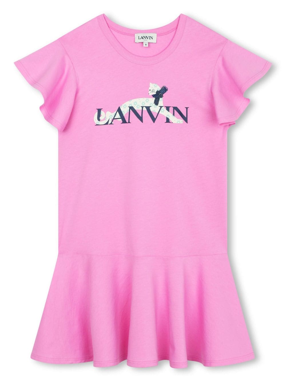 Lanvin Enfant logo-print cotton dress - Pink von Lanvin Enfant