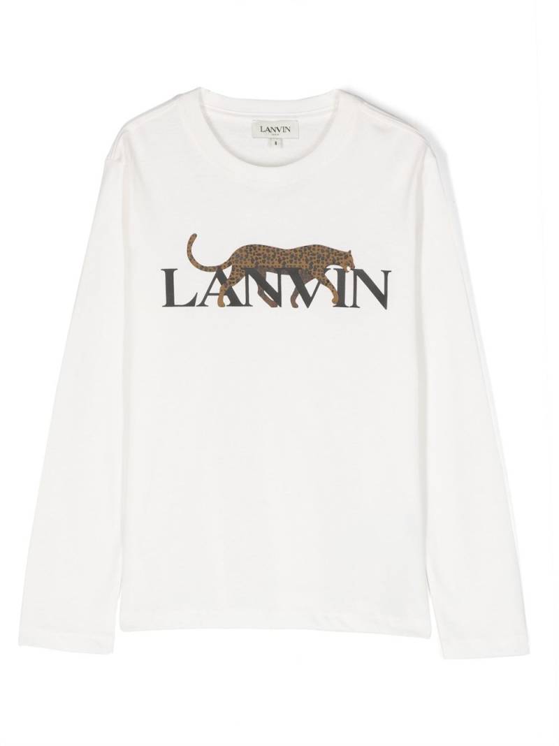 Lanvin Enfant logo-print cotton sweatshirt - White von Lanvin Enfant