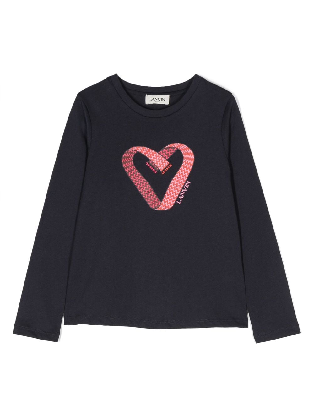 Lanvin Enfant logo-print organic cotton sweatshirt - Blue von Lanvin Enfant