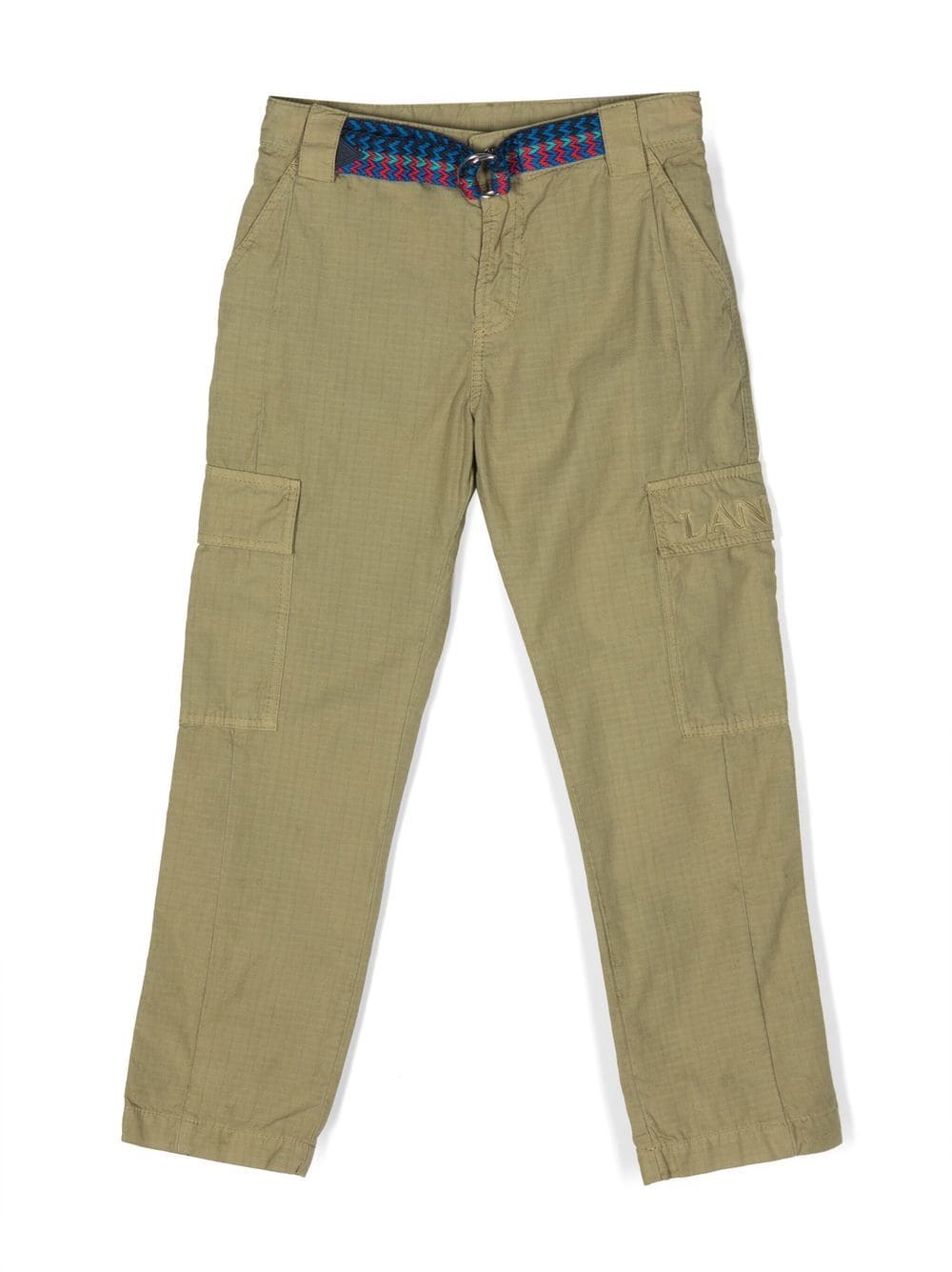 Lanvin Enfant straight-leg cargo trousers - Green von Lanvin Enfant