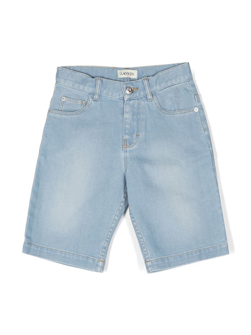 Lanvin Enfant straight-leg denim shorts - Blue von Lanvin Enfant