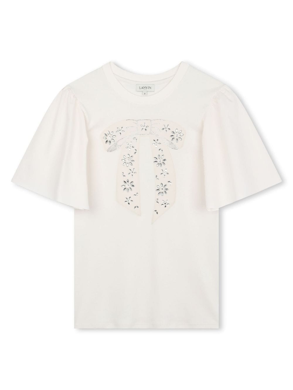 Lanvin Enfant wide-sleeve cotton T-shirt - Neutrals