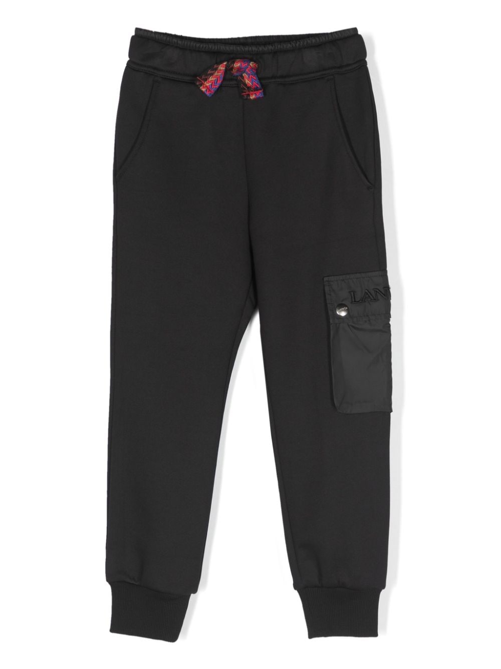 Lanvin Enfant zip-pocket drawstring trousers - Black von Lanvin Enfant