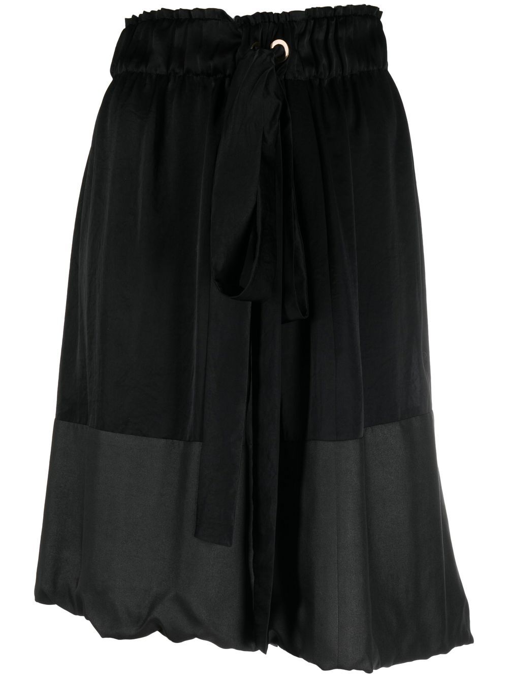 Lanvin Pre-Owned 2006 panelled gathered skirt - Black von Lanvin Pre-Owned