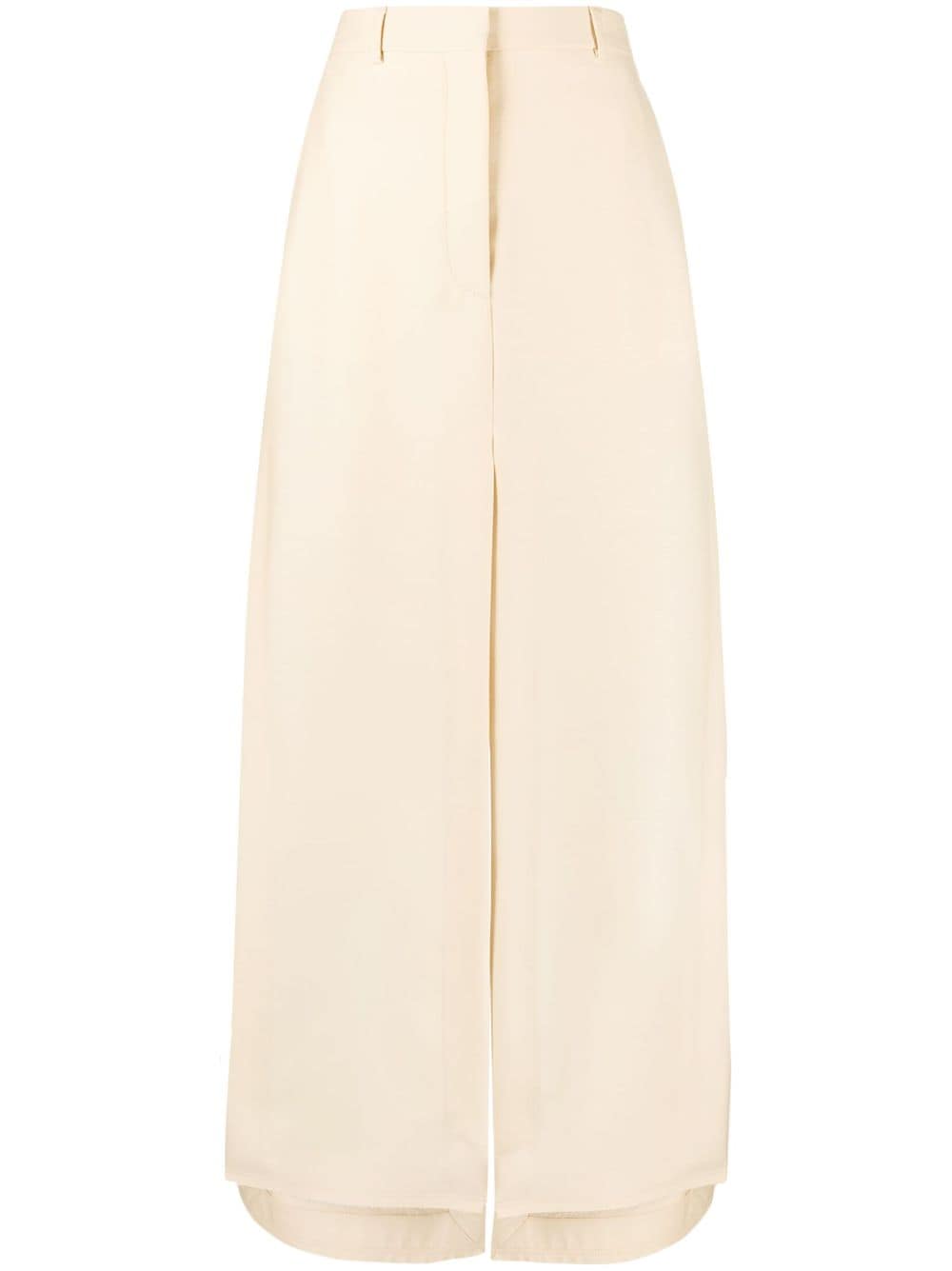 Lanvin A-line slit maxi skirt - Neutrals von Lanvin