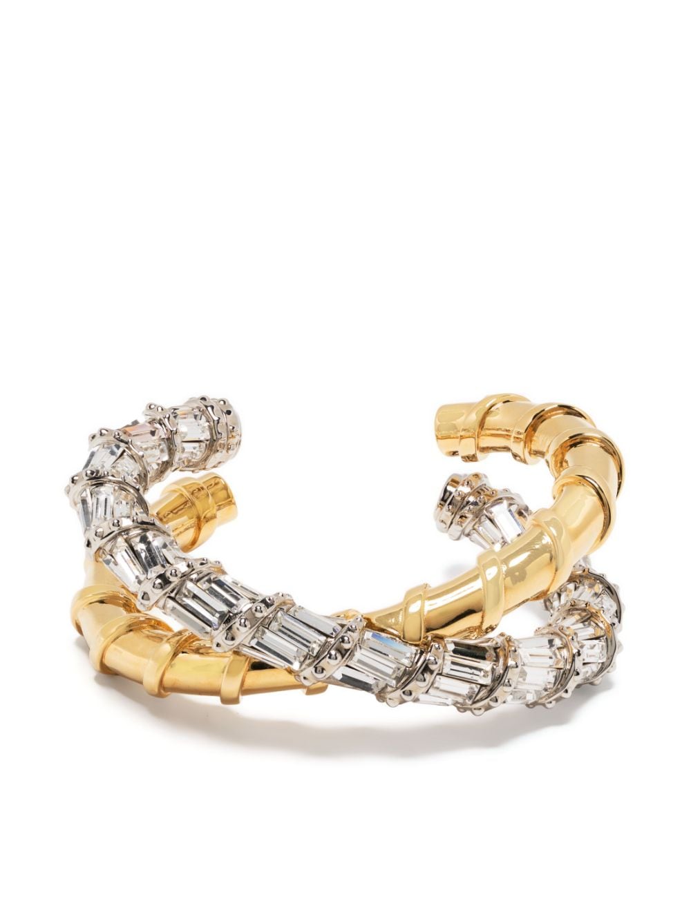 Lanvin Baguette Melodie cuff bracelet - Silver von Lanvin