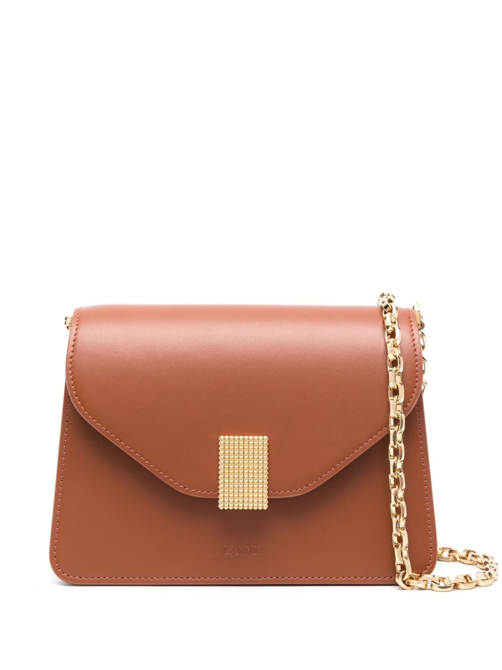 Lanvin Concerto leather crossbody bag - Brown von Lanvin