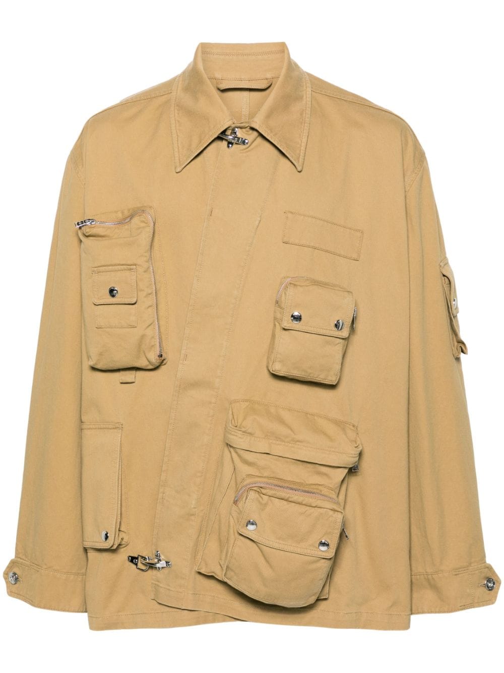 Lanvin x Future Crossed Front cotton utility jacket - Neutrals von Lanvin