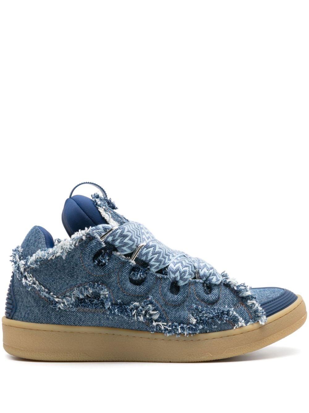 Lanvin Curb denim sneakers - Blue von Lanvin