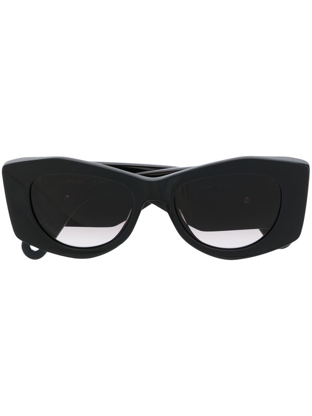 Lanvin Curb logo-plaque sunglasses - Black von Lanvin