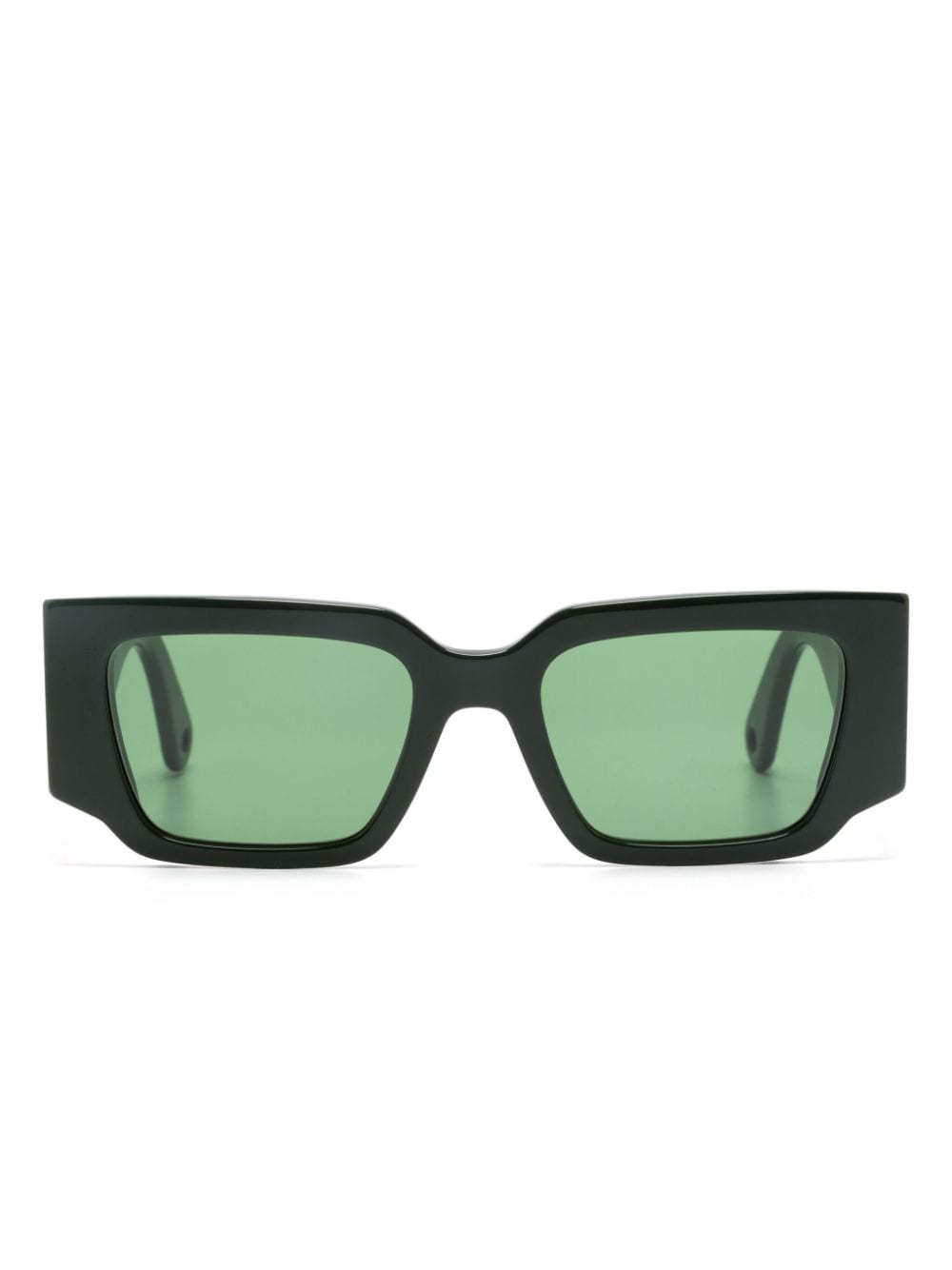 Lanvin Curb rectangle-frame sunglasses - Green von Lanvin