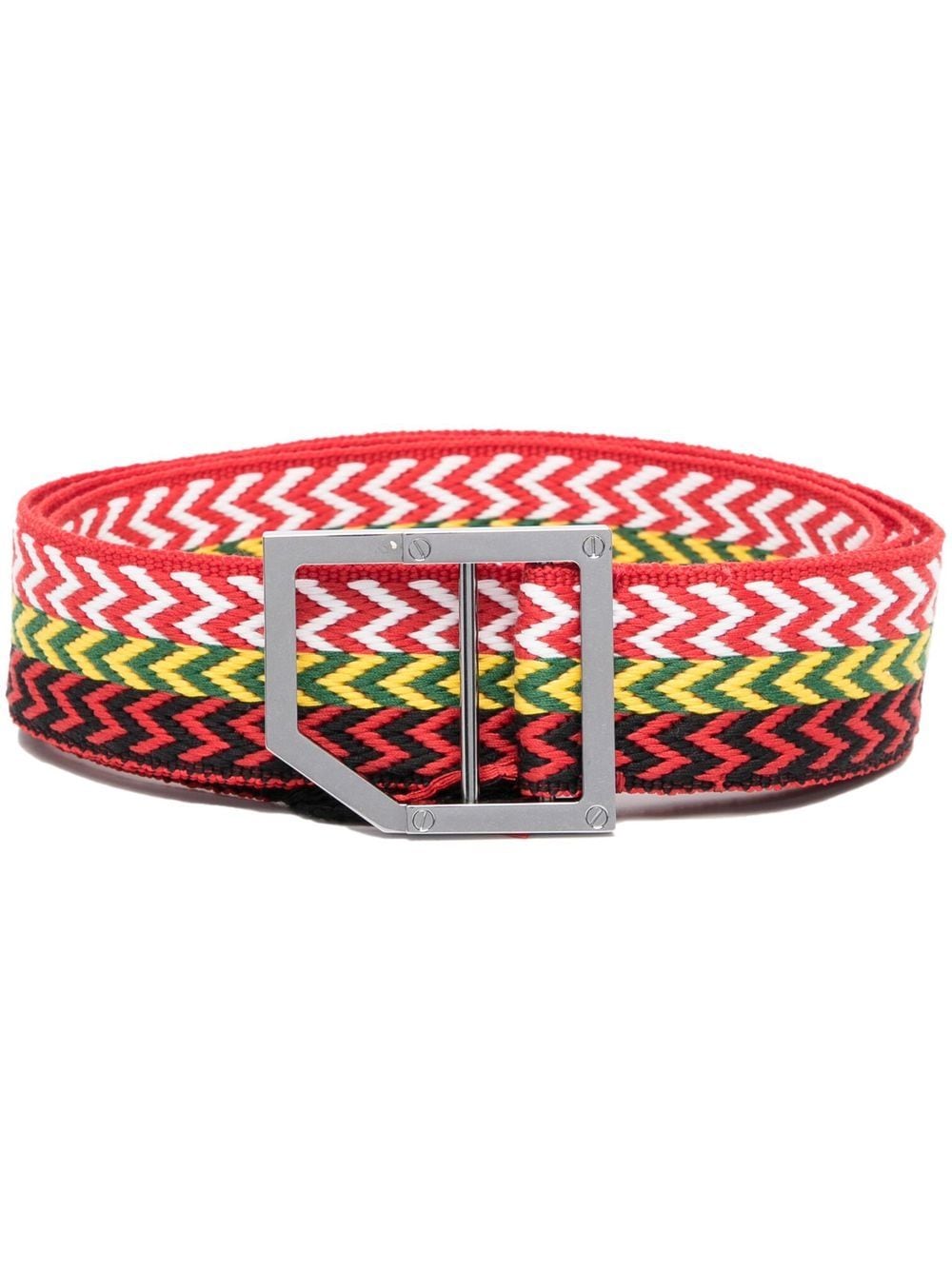 Lanvin Curb woven belt - Red von Lanvin