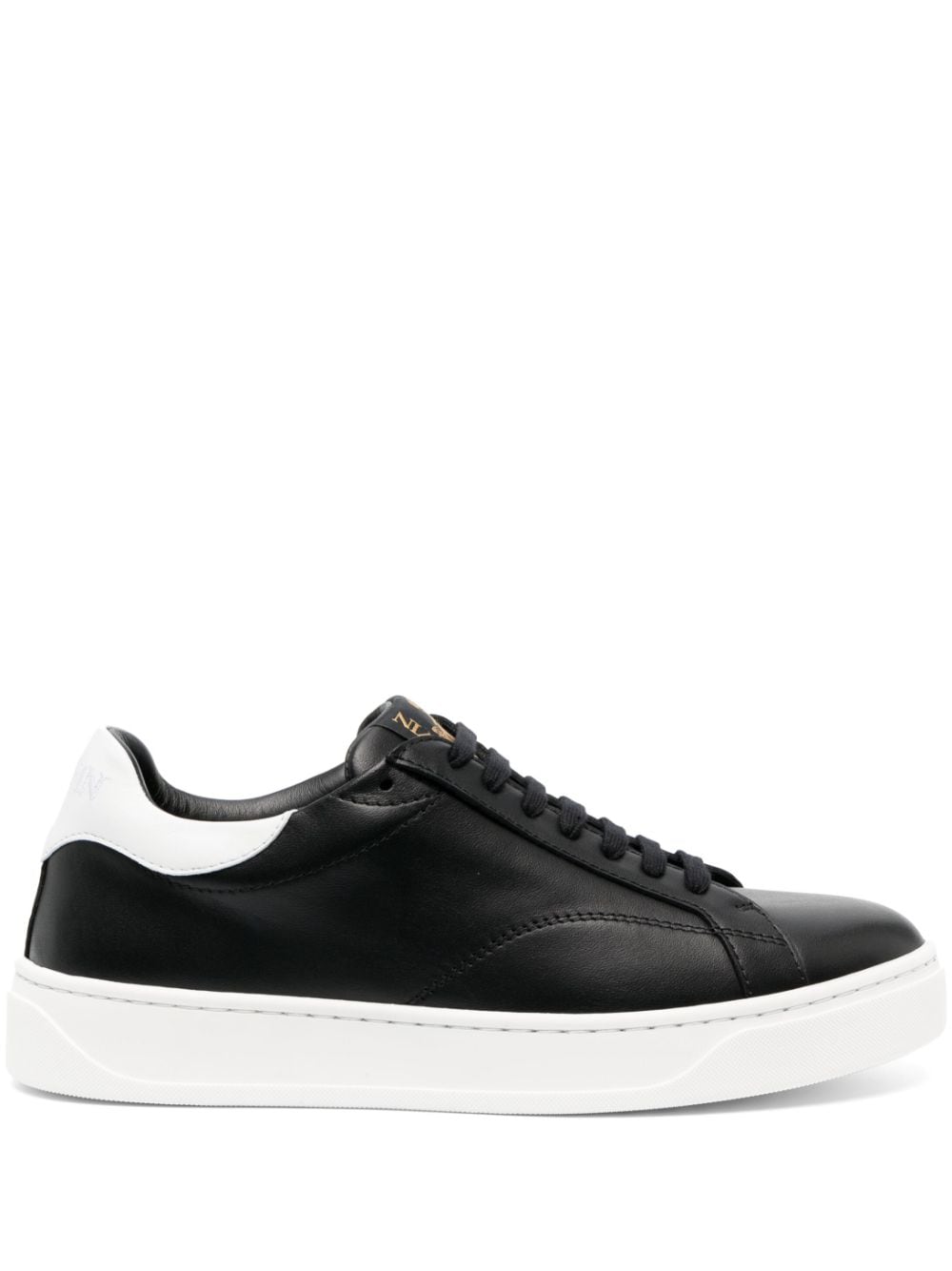Lanvin DDB0 low-top leather sneakers - Black von Lanvin