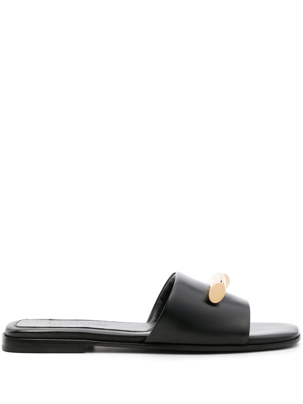 Lanvin Haute Sequence leather slides - Black von Lanvin