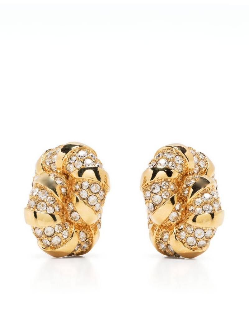 Lanvin Mélodie crystal-embellished earrings - Gold von Lanvin