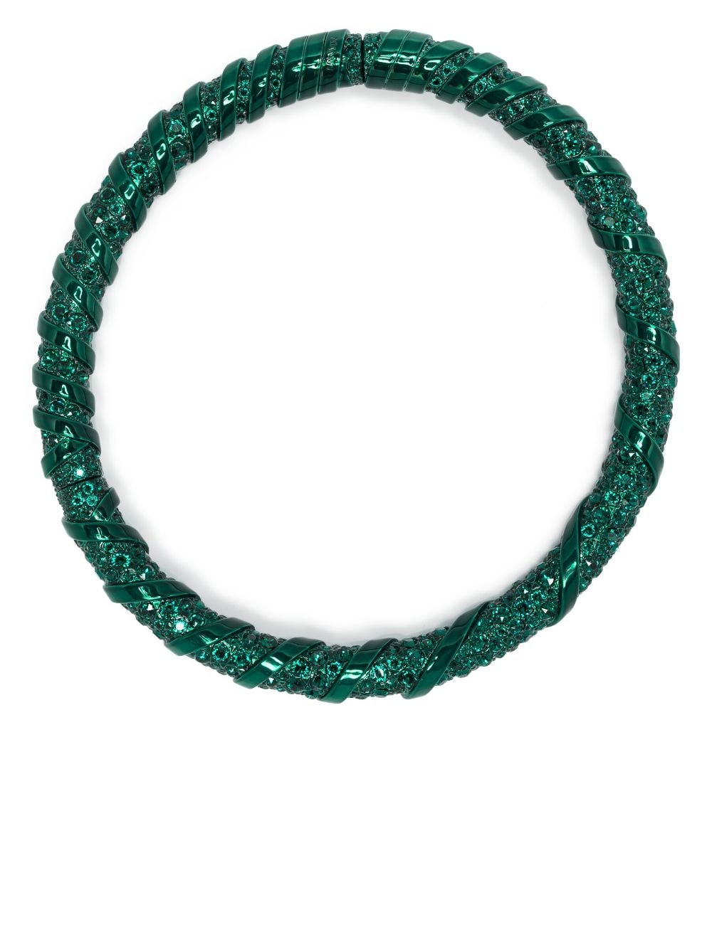 Lanvin Melodie rhinestone-embellished choker necklace - Green von Lanvin