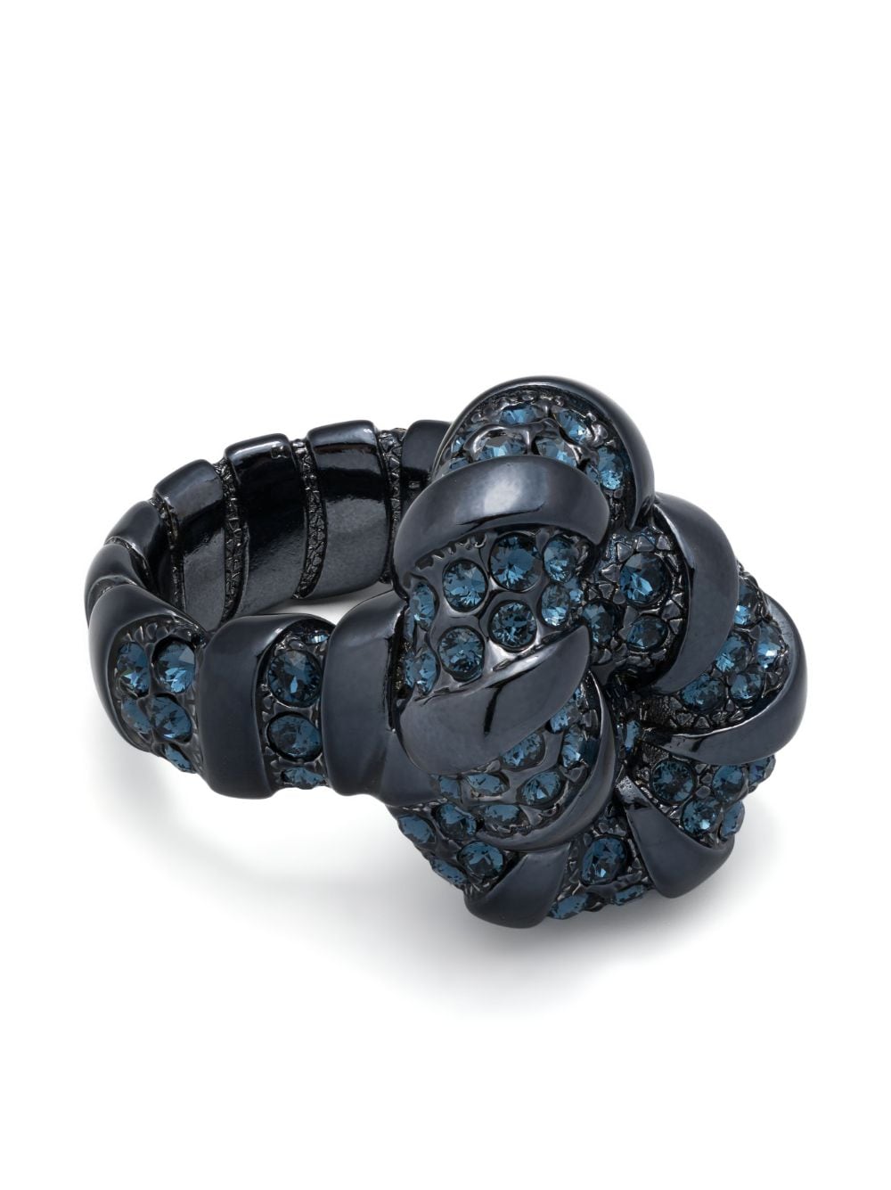 Lanvin Melodie rhinestone-embellished ring - Blue von Lanvin