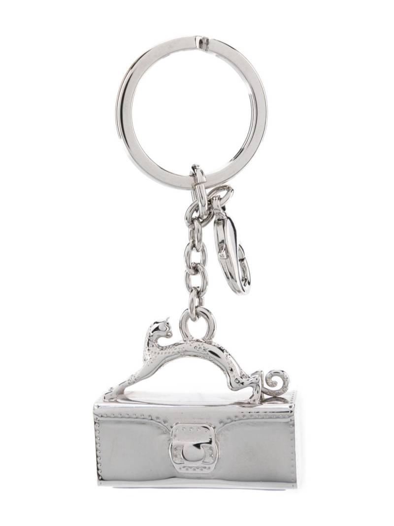 Lanvin Pencil Cat charm keyring - Silver von Lanvin