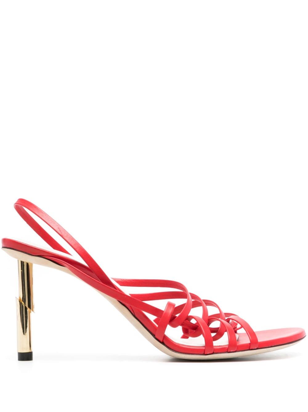 Lanvin Sequence 70mm leather sandals - Red von Lanvin