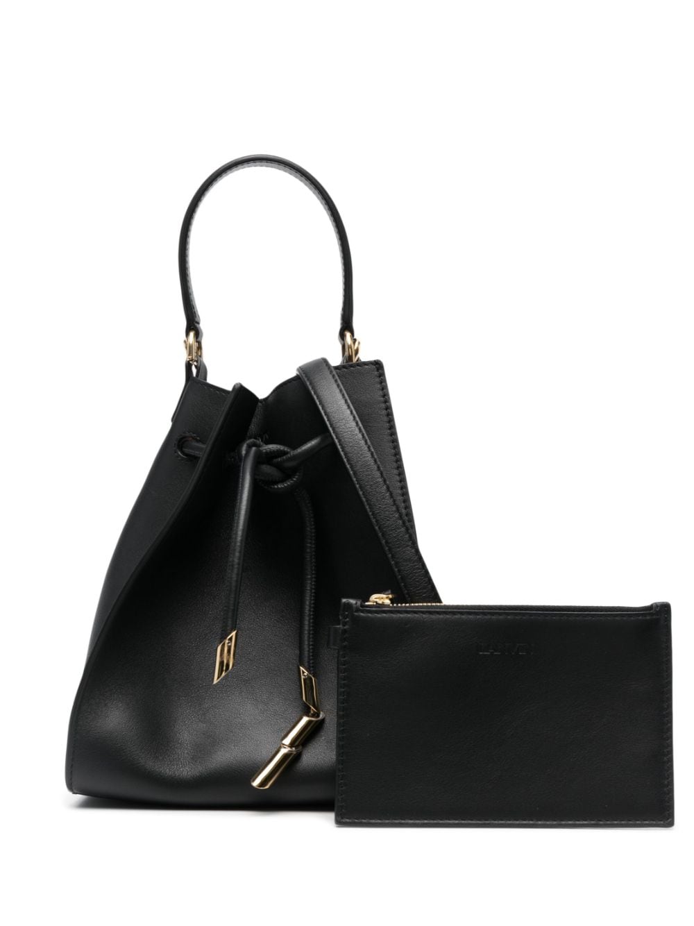 Lanvin Sequence leather tote bag - Black von Lanvin