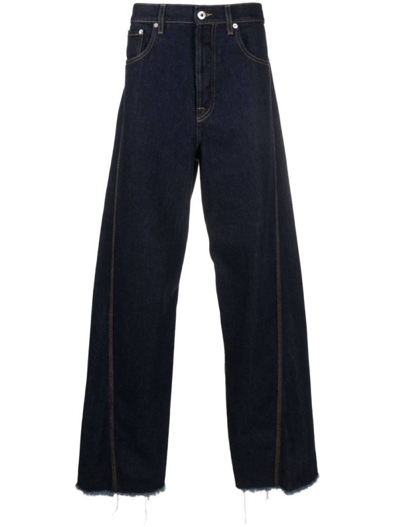 Lanvin Twisted wide-leg jeans - Blue von Lanvin