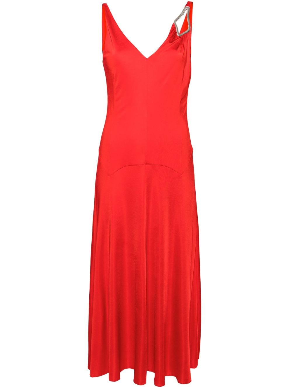 Lanvin appliqué-detail midi dress - Red von Lanvin