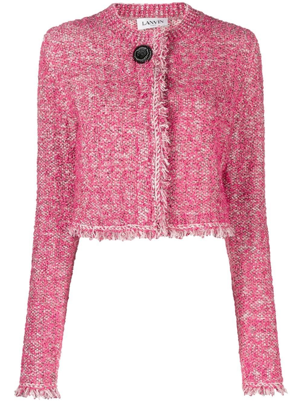 Lanvin bouclé knit cropped jacket - Pink von Lanvin