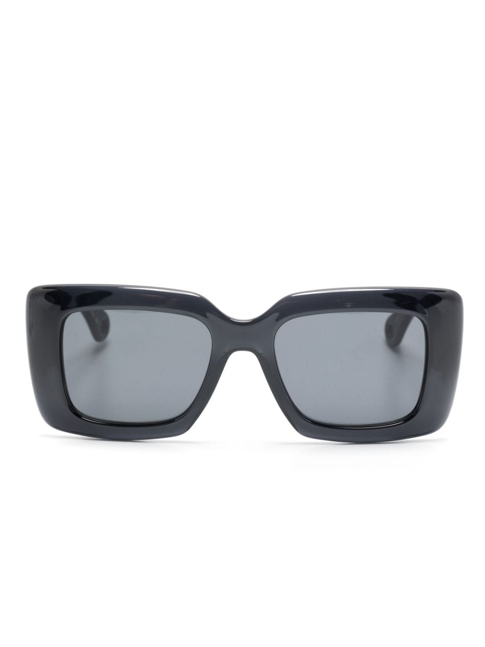 Lanvin braided-arms rectangle-frame sunglasses - Grey von Lanvin