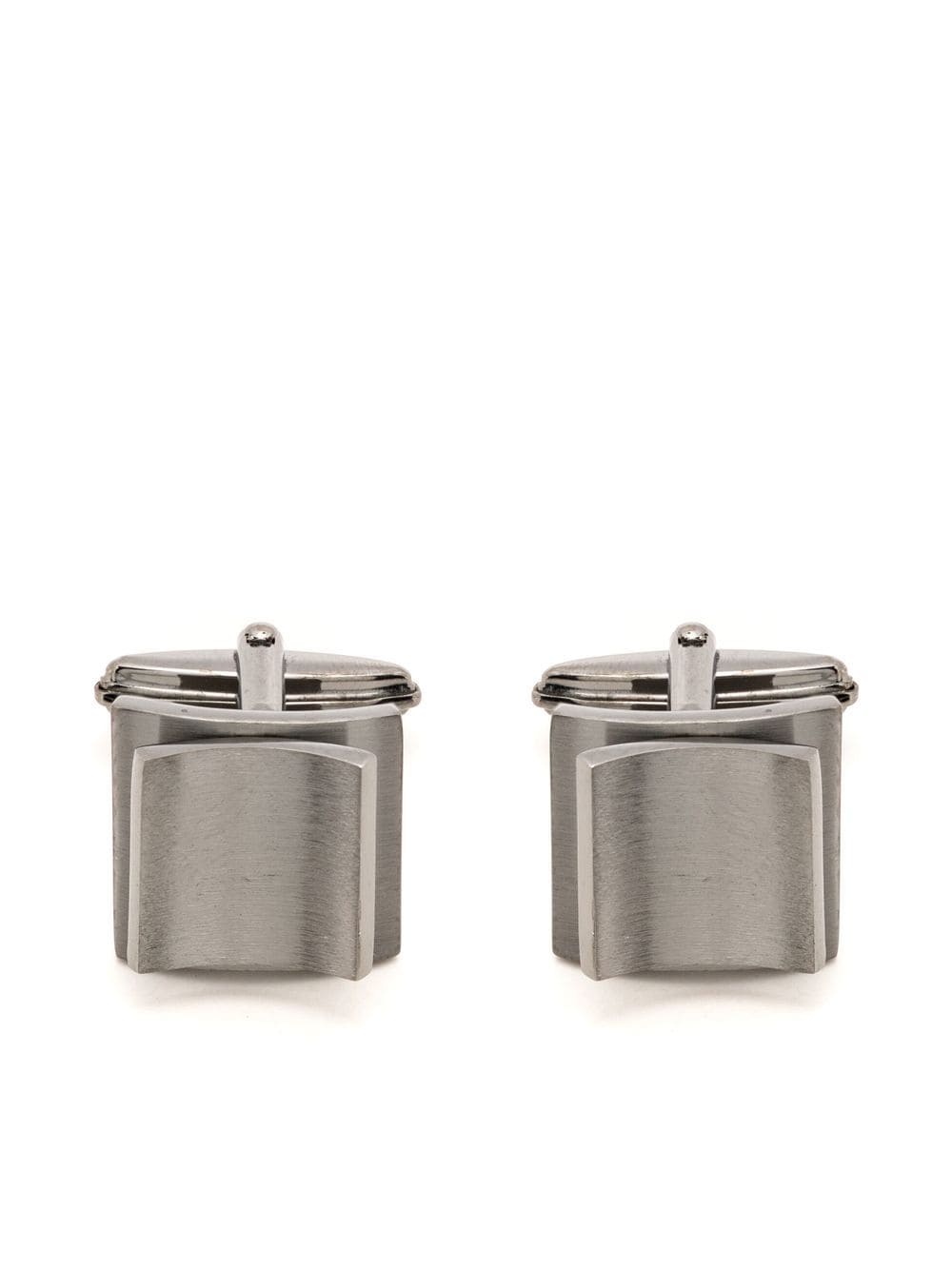 Lanvin brushed-finish detail cufflinks - Silver von Lanvin